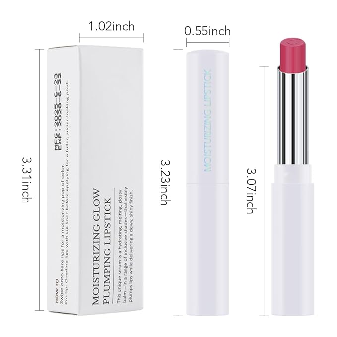 HHLTOH 1Pcs Tinted Lip Balm Moisturizing Lipstick – Waterproof Hydrating Matte Lip Balm for Women, Creamy Natural Color Stain for Dry Lips,Soft Matte Finish with Subtle Scent (#10 Rose Pink)