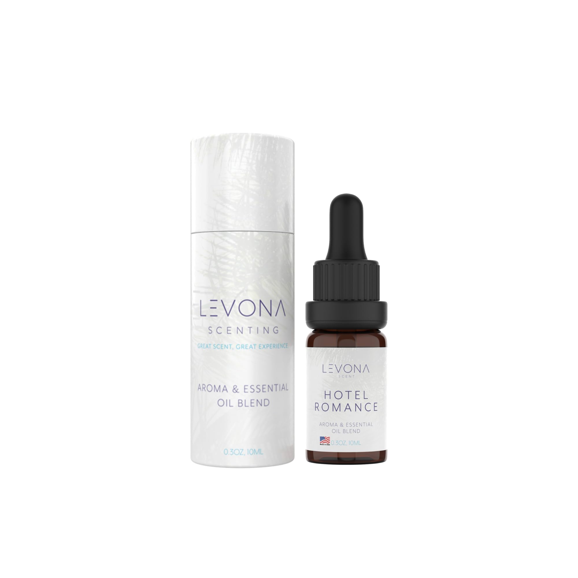 Levona Scent Essential Oil - Aroma for Home, Office, Hotel & Spa, Ideal for Humidifiers & Diffusers, Fragrance with Grapefruit Peel, Fresh Lemon, Litsea - 10ml / 0.33 fl oz, Hotel Romance