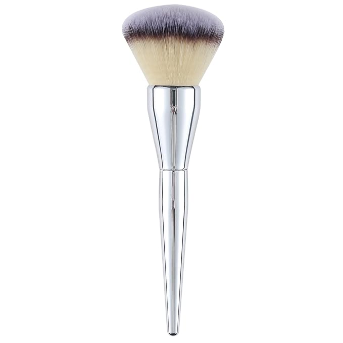 MOGILAN Powder Brush Large Foundation Brush for Pressd Powder Premium Fluffy Synthetic Kabuki Makeup Brush Perfect For Blending Buffing with Loose Powder Liquid Foundation Full Coverage