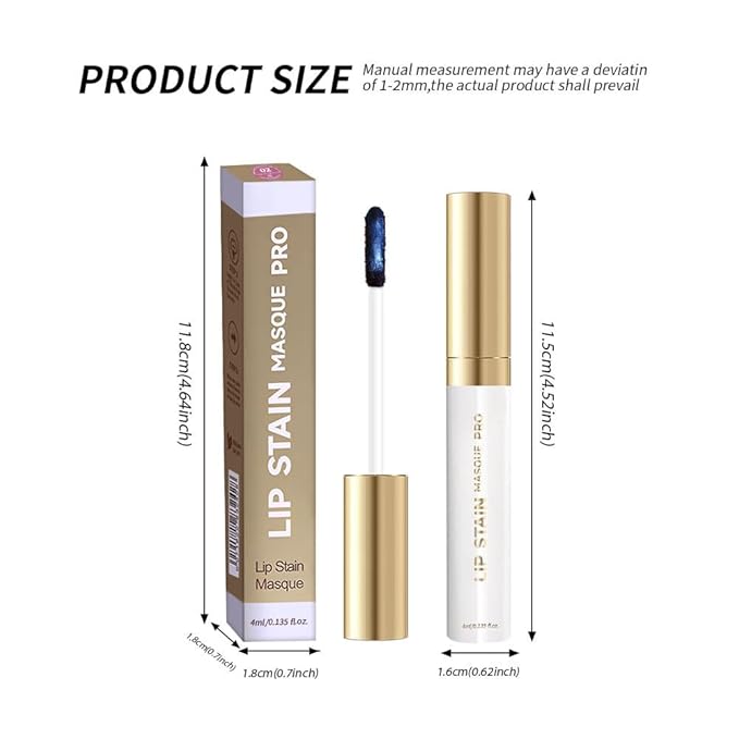 Lip Liner - Peel Off Lip Stain | Long Lasting Matte Lip Tattoo | Transfer Proof, Hydrating Formula with Hyaluronic Acid & Vitamin E | Vegan & Cruelty-Free | for All Skin Types(2#Brown)
