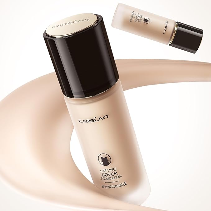 CARSLAN Lasting Cover Foundation for Full Coverage with 24H Matte Wear, P01