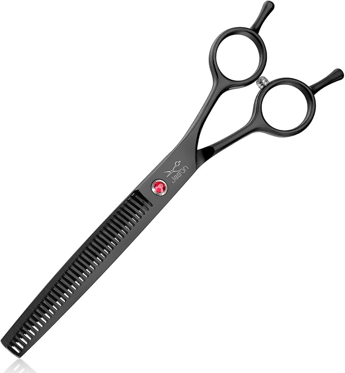 JASON Dog Grooming Thinning Scissors - 7" Professional 37 Teeth Pets Shears