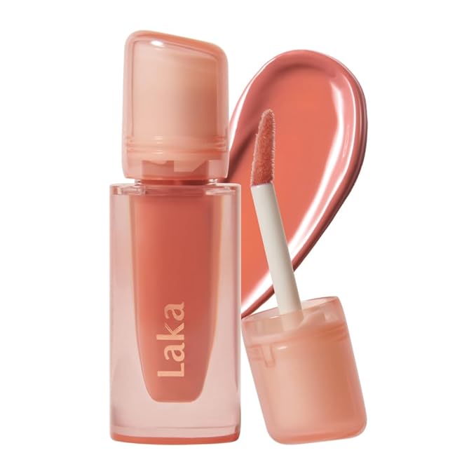 Laka Jelling Nude Gloss, 4.5g/0.15oz, Sheer Hydrating Lip Oil with No Stain, Non-Sticky, Nourishing Gloss for a Glowy Look, K-Beauty (#304 Gingerring)
