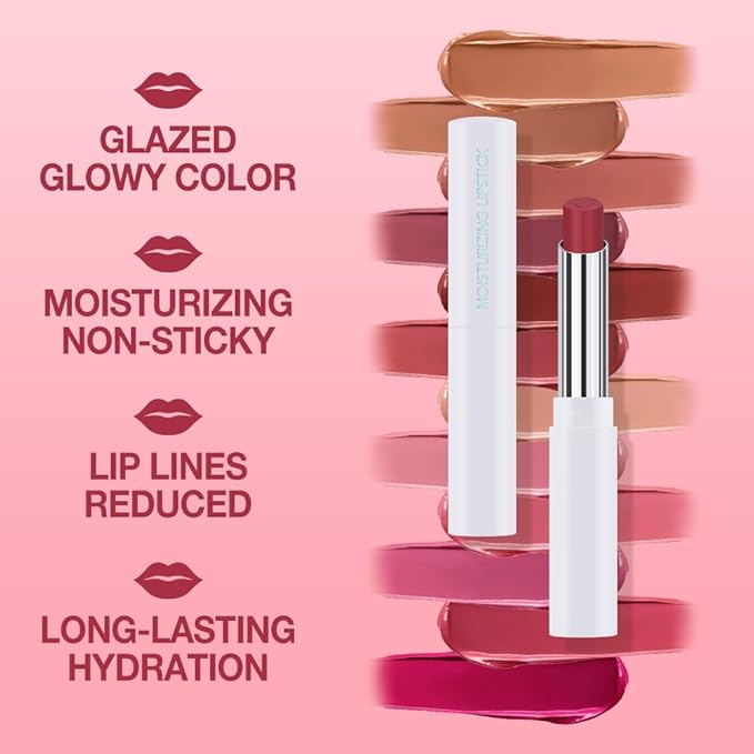 HHLTOH 1Pcs Tinted Lip Balm Moisturizing Lipstick – Waterproof Hydrating Matte Lip Balm for Women, Creamy Natural Color Stain for Dry Lips,Soft Matte Finish with Subtle Scent (#11 Retro Red)
