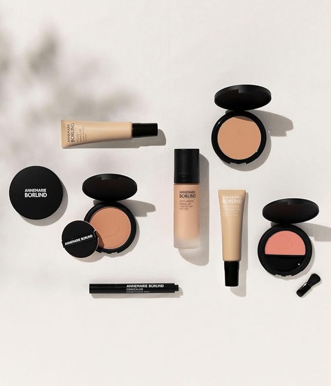 ANNEMARIE BÖRLIND - ANTI-AGING MAKE UP - almond - smoothing, lifting & refining foundation, with natural ingredients, high coverage, 1.01 Fl. Oz.