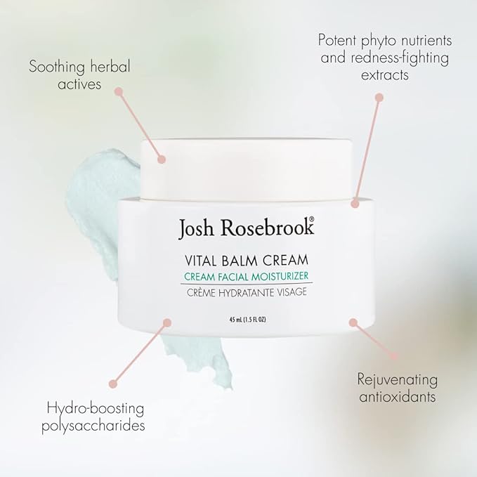 Josh Rosebrook Vital Balm Cream - Botanical Barrier Moisturizer.75oz
