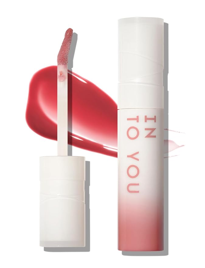 INTO YOU Lip Gloss Coco Liquid Moisturizing Lipstick Long Lasting Lip Stick Lip Stain Makeup Glitter Shine Non-sticky Lipstick for Women (CC05)