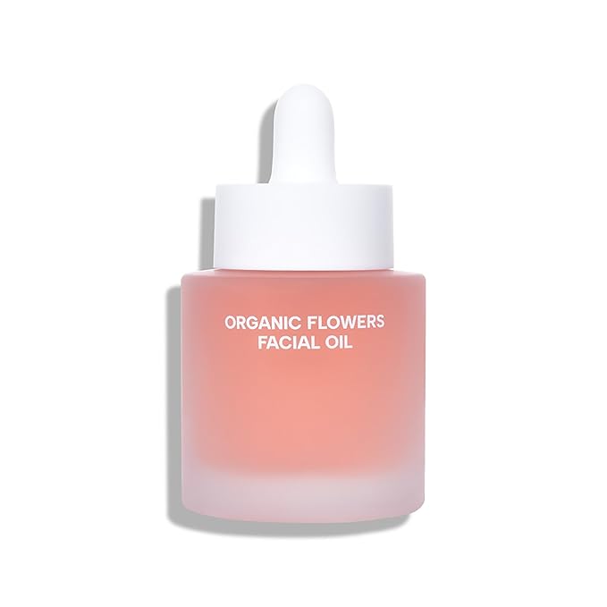 Whamisa Organic Flowers Facial Oil Deep Rich, Hydrating Watery Formula with Fermented Ingredients, Nourishing, Glowing Hydration, Korean Skin Care (32ml)