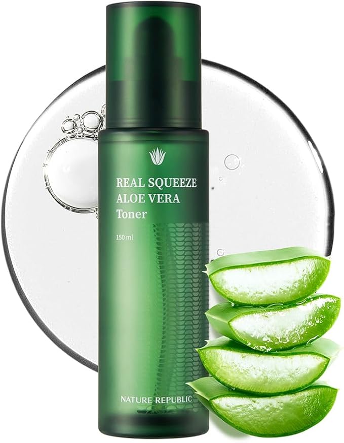 Nature Republic Mild & Moisture Aloe Vera Toner | Soothing & Hydrating Facial Toner, Lightweight Refreshing Formula