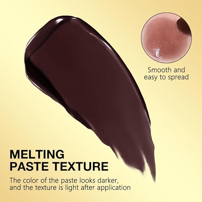 FeiCuiYun 2Pcs Dark Brown Honey Tinted Lip Balm Lip Gloss Lipstick, Sheer Hydrating Lip Gloss Tint, Moisturizing Lip Color for All Skin Tones, Nourishing Lip Balm with a Hint of Natural Black Cherry