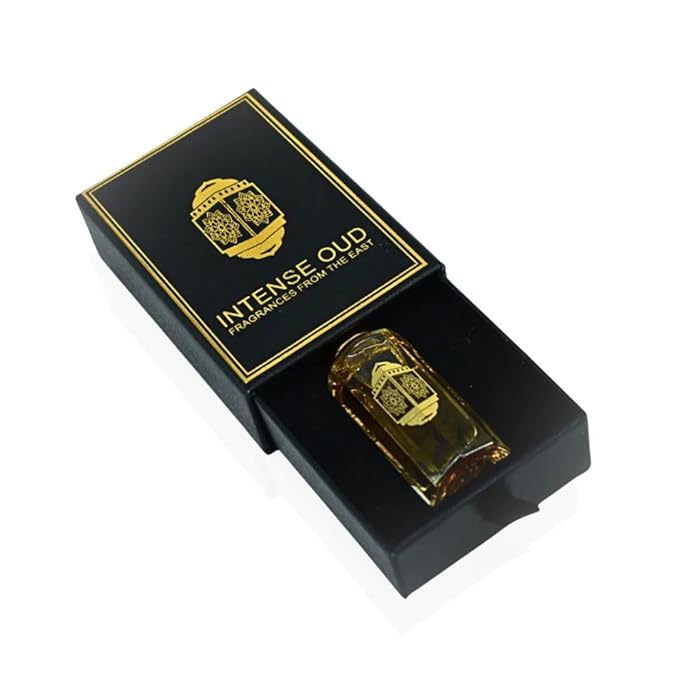 INTENSE OUD Red Tobaco Long Lasting Arabian Perfume Oils for Women 12ML (0.40 OZ) Fragrance Oil With Cinnamon, Apple & Vanilla Notes – Concentrated Perfume Oil & Valentines Day Gift With Black Box