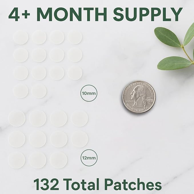 LE GUSHE Korean Pimple Patches for Face (132 Dots) - Hydrocolloid Acne Patches & Zit Patches with Tea Tree Oil - Invisible Blemish Patches - Dermatologist Tested Korean Skin Care