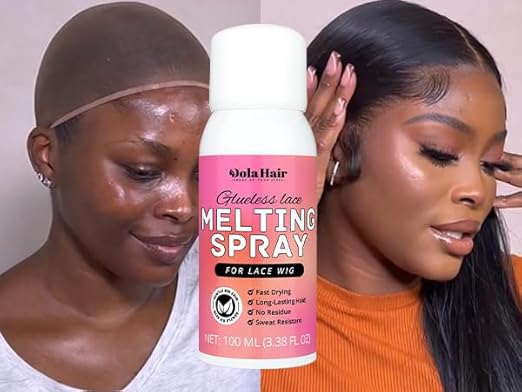 Dolahair Lace Glue Kit Wig Installation Kit & Melting Spray (Medium Brown)
