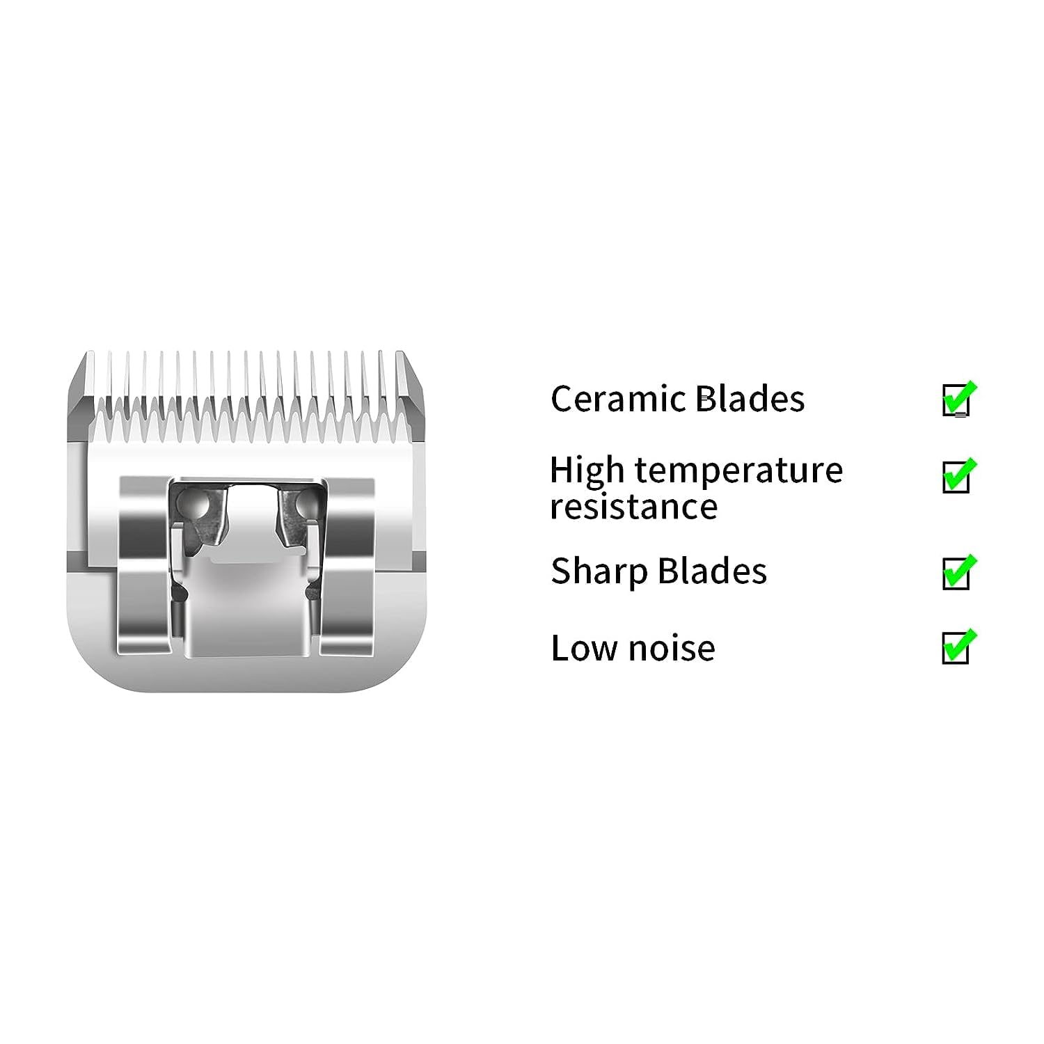 Replacement Ceramic Blades Set,Compatible with Andis,Oster 76,Wahl KM10