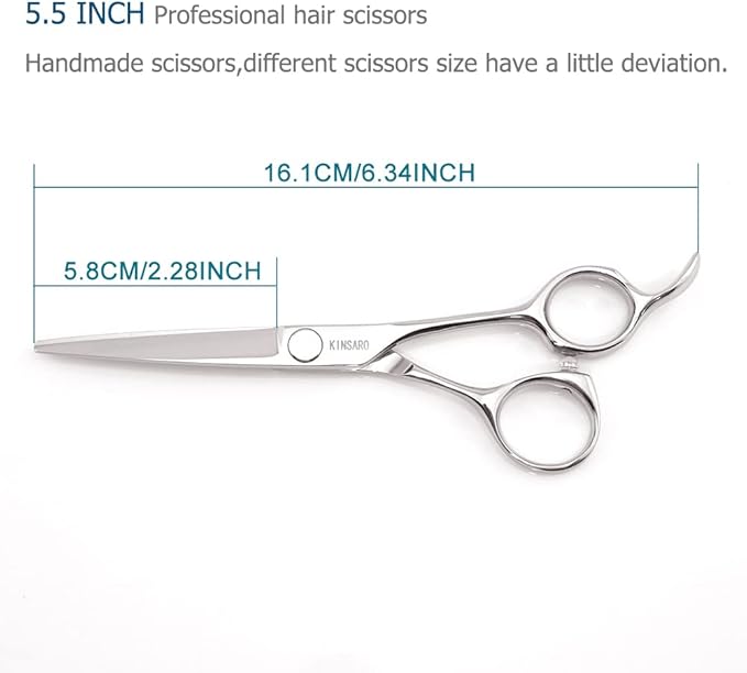 KINSARO Hair Cutting Scissors 5.5 Inch Professiona Hair Shears