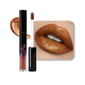 CAKAILA Golden Brown Metallic Lipstick for Women,Glitter Sparkling Liquid Lipstick,Long Lasting Waterproof Lightweight Comfortable Non-Drying Bold Dark Lip Gloss for Gothic Stage Makeup,Vegan