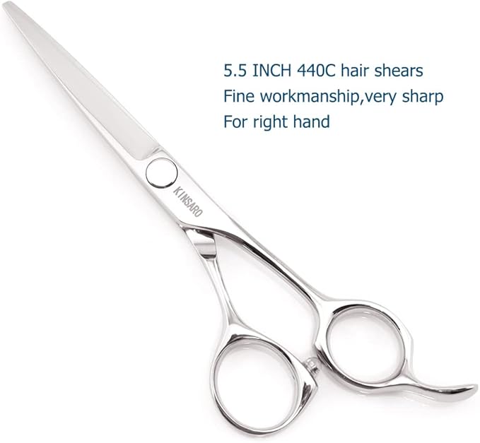 KINSARO Hair Cutting Scissors 5.5 Inch Professiona Hair Shears