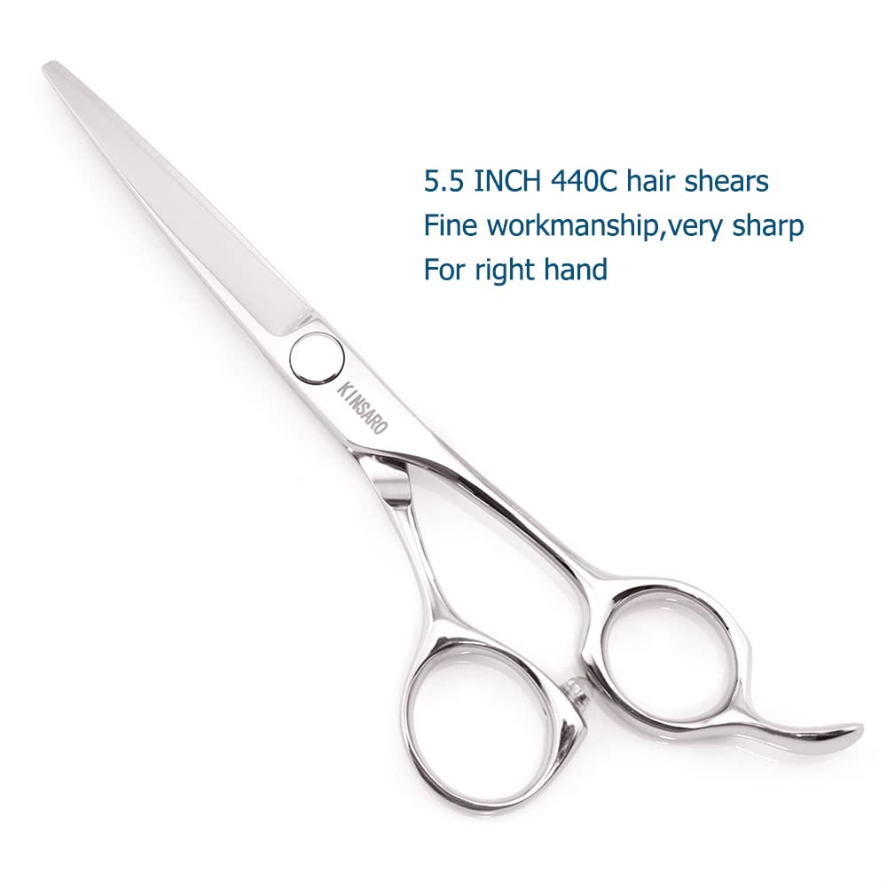 KINSARO Hair Cutting Scissors 5.5 Inch Professiona Hair Shears