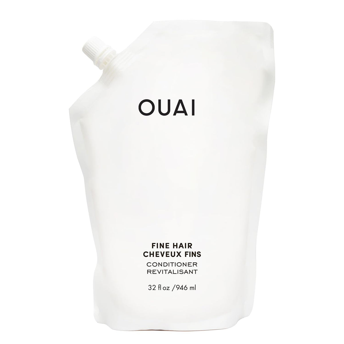 OUAI Fine Hair Conditioner Refill - Adds Softness, Bounce & Volume (32 oz)