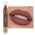 QIDSTERS Matte Lipstick Crayon for Women, Nude Brown 24 Hour Lipstick Lip Liner Pencil, Neutral Lip Stick Lipliner Long Lasting Waterproof Smudge Proof, Vegan & Cruelty-Free, 03