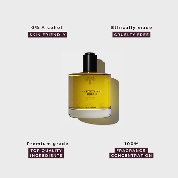 Eternal perfume Sandalwood Dream perfumes for women Long Lasting perfume 1.69 FL Oz Designer Perfume for Men with 1 FL Oz womens perfume (Pack of 2)