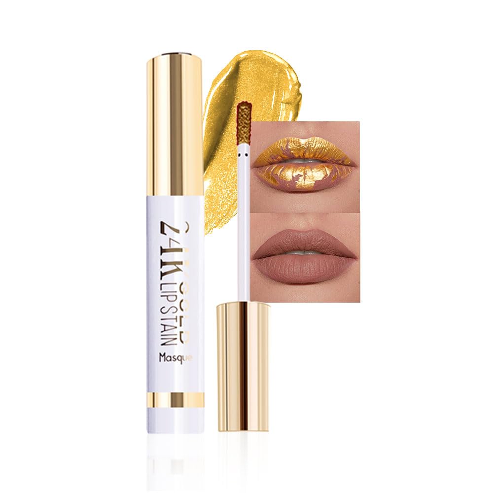Hxssll Lip Stain Peel Off Masque - Peel Off Lip Stain Tattoo, Peel-Off Lip Tint，Long Lasting Waterproof Transfer-proof Lip Mask Lip Stains Peel Off Lip Gloss,Stay Lip Makeup D01#