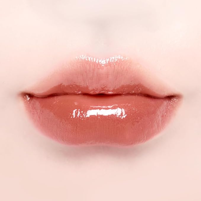 DINTO Blur-Glowy Lip Tint (202 Sophia) – Dewy Finish Glowy Korean Lip Tint, Long Lasting All Day Stain, Muted Brick Red, Vegan & Cruelty-Free, 0.11 fl oz