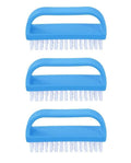 Superio Nail Scrubber Brush Nail Brush for Cleaning Fingernails Hand, and Toes, Small Scrub Brush Hand Scrubber Fingernail Brush Cleaner with Handle- Stiff Bristles, (3 Pack)
