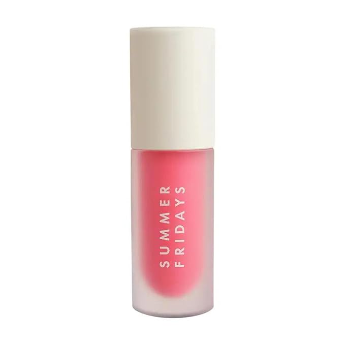 Summer Fridays Dream Lip Oil - Hydrating Tinted Lip Gloss Oil - Non-Sticky Formula with Skincare Benefits for Long-Lasting Softness + Shine - Effortless Beauty Gifts - Pink Cloud (0.15 Oz)