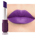 IATMOMOD Violet Purple Cream Matte Lipstick Stick 11#, Longwear Full Coverage Velvet Lip Color, Waterproof Multi-Use Lip & Cheek Makeup for Party & Daily Wear, Labial con color mate para uso diario