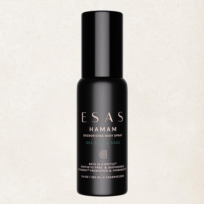 ESAS NYC Primal Hamam - Organic Deodorant Body Spray - MADESAFE® - WARM | SENSUAL | SWEET - 3.4 oz
