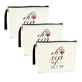 3 Pcs Girls Trip Gifts Weekend Bag Funny Makeup Bag Girls Weekend Gifts