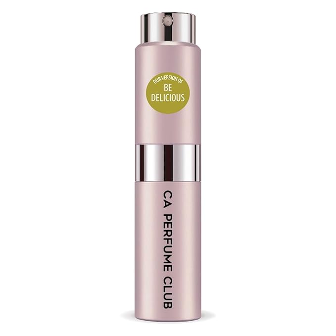 CA Perfume Impression of Be Delicious for Women Floral Fruity Scent Long Lasting Perfumes for Women Eau De Parfum Travel Size Refillable Atomizer Spray 0.27 Fl Oz 8ml
