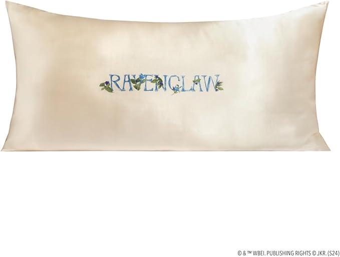 Kitsch & Harry Potter Satin Pillowcase W/Zipper - Size 19x36, Ravenclaw