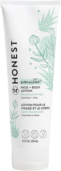 The Honest Company Face and Body Lotion, Fragrance-Free, 8.5 fl oz