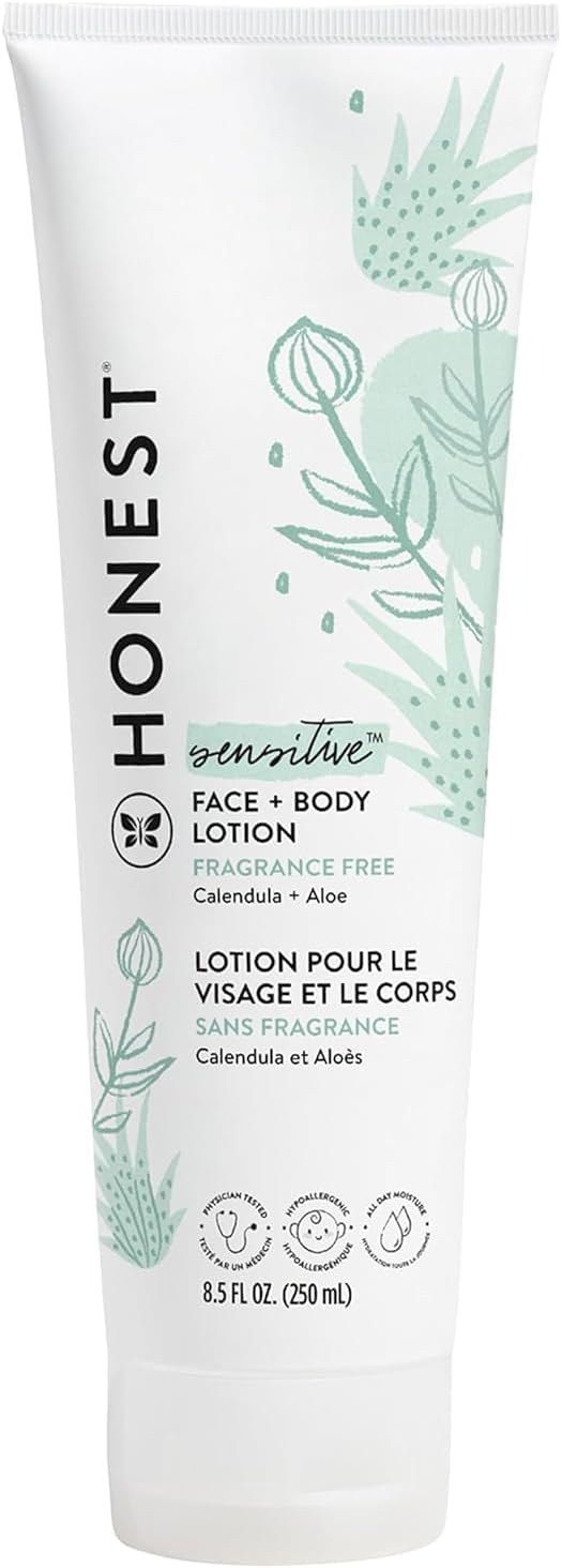 The Honest Company Face and Body Lotion, Fragrance-Free, 8.5 fl oz