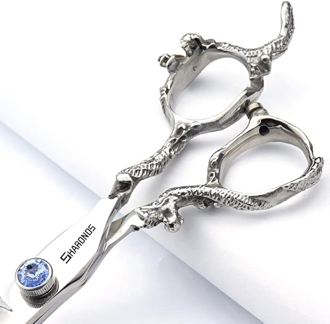 6/7/8/9 Inch Professional Slim Japanese Hairdressing Scissors Set for Men or Women (7 Inches, 2 Pieces-B)
