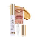 IATMOMOD Ruby Red Liquid Matte Lip Liner Stain Peel Off with Tweezer, Long Lasting, Waterproof New Gold Matte Lipstick Lip Gloss Tattoo for Women, Smudge-proof Non-Stick Cup Lip Tint Makeup 03#