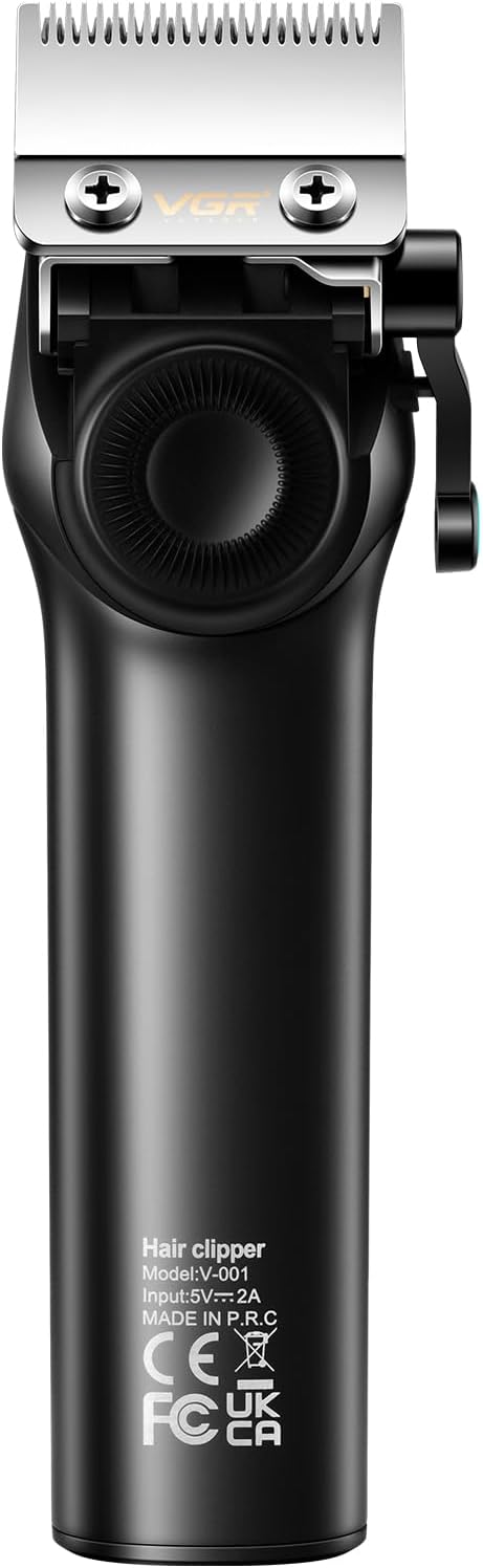 VGR 001 Professional Hair Clippers for Men with Charging Base, Black