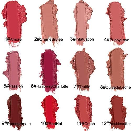 Wegodal 12 Colors Lips Staining Lip Oil, 2025 Upgrade Cream Texture Lipstick Long-Lasting Moisturizing Lip Oil, Waterproof Lipstick Creamy Lip Gloss Non-stick to Cup (#012, One Size)