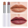 HHLTOH 2Pcs Tinted Lip Balm Moisturizing Lipstick – Waterproof Hydrating Matte Lip Balm for Women, Creamy Natural Color Stain for Dry Lips, Soft Matte Finish (1# Warm Orange Nude Brown & 4# Mauve)