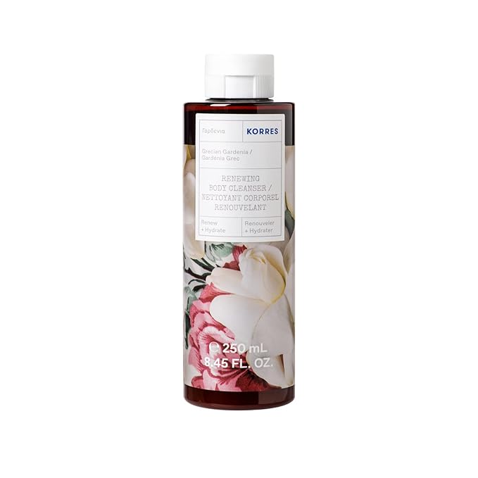 KORRES Renewing Body Cleanser, Grecian Gardenia Scent Body Wash, 8.45 Fl Oz