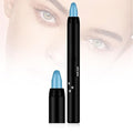 Morekfly Eyeshadow Shimmer Stick, 16 Color Highlighter Eyeshadows Pencil Waterproof Glitter Eye Shadow Eyeliner Pen, Waterproof Eyeshadows Shimmer Stick Long Lasting Brightener Eyeshadow (11 Blue)