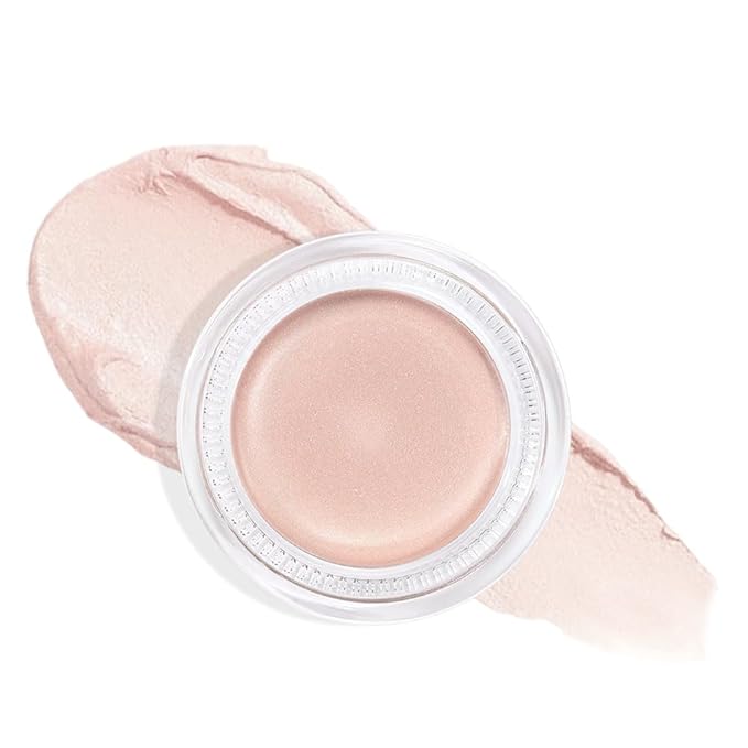 CAKAILA Single Cream Eye Shadow,Silver Purity Shimmer Glitter Natural Nude Monochrome Eyeshadow Palette,Waterproof,Long Lasting Naturing-Looking,Vegan & Cruelty-Free,P06