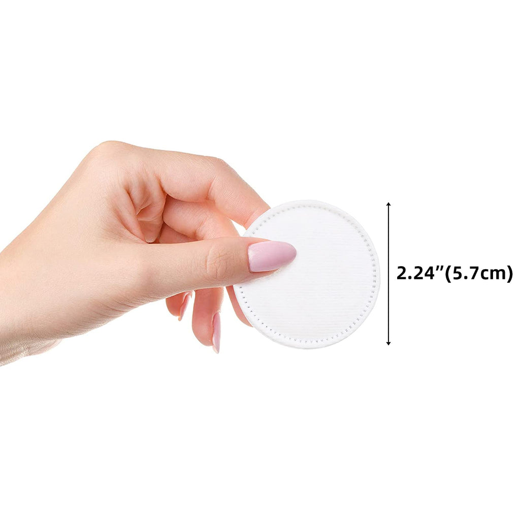 MSQ Cotton Rounds (300 Count), Makeup Remover Pads, Face Cotton Pads, Facial Cleansing Round Cotton Pads, Lint-Free