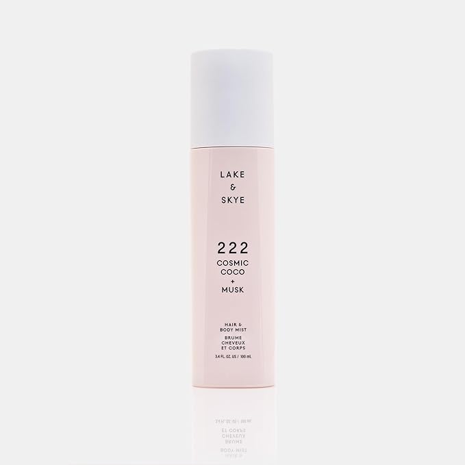 Lake & Skye 444 Sunkissed + Monoi Hair & Body Mist 3.4 FL OZ (100 mL), Bergamot, Jasmine, Musk, Sandalwood, Hydrating