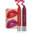 mekuel 2Pcs Bright Red & Fuchsia Rose Hydrating Cream Lipsticks Lip Crayon for Women, Natural Lipstick Longwear Lip Crayon Set for Ombre Shades, Matte Creamy Lips Stick Nourishing Lips Balm Set, F