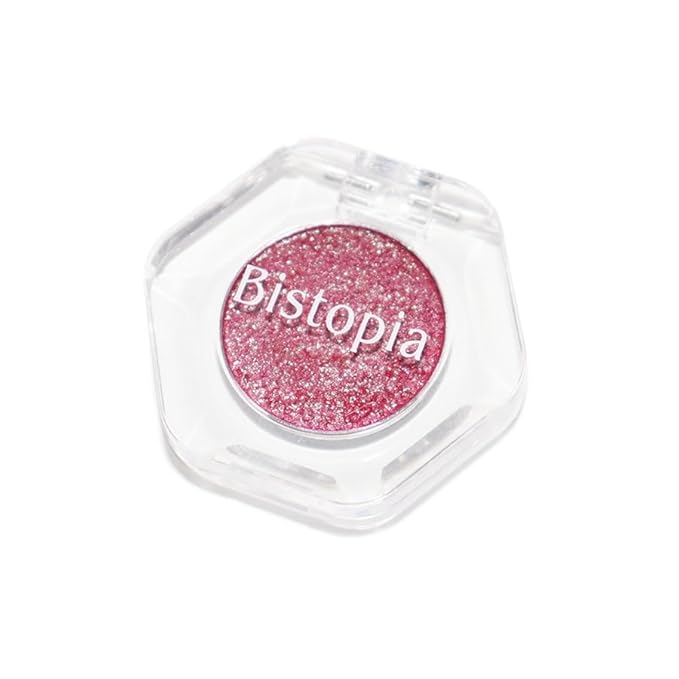 Bistopia Holographic Glitter Single Eyeshadow, Pearlescent Shimmer Metallic Cream Powder Eye Makeup, Blendable Long Lasting Waterproof, Multi-Use Face Highlighter, 2g (Signet)