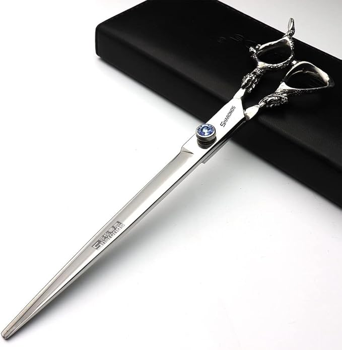 SHARONDS Hair Cutting Scissors Hairdressing Scissors Thinning Scissor Professional Barber Salon Home Shear For Men Women (9 inch flat)