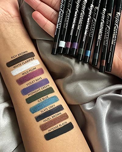 VASANTI Kajal Waterline Eyeliner Pencil (Rich Brown) - Long lasting, Blendable, Safe for Sensitive Eyes, Waterline Eye Liner - Water resisitant & Smudge proof - Opthalmologist Approved and Tested